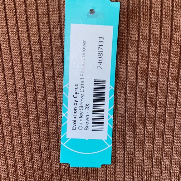 Evolution by Cyrus women’s plus size fitted pull over sweater - Picture 8 of 9